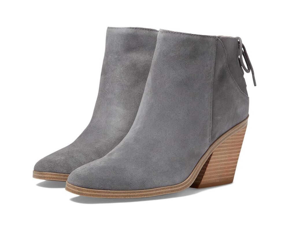Lucky Brand Mikasi Excalibur Oiled Suede Lace Up Booties/Boots Sz 6 1/2 +++